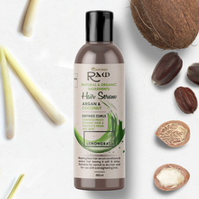 Load image into Gallery viewer, Lemongrass Hair Serum with Argan and Coconut Oil 250ml