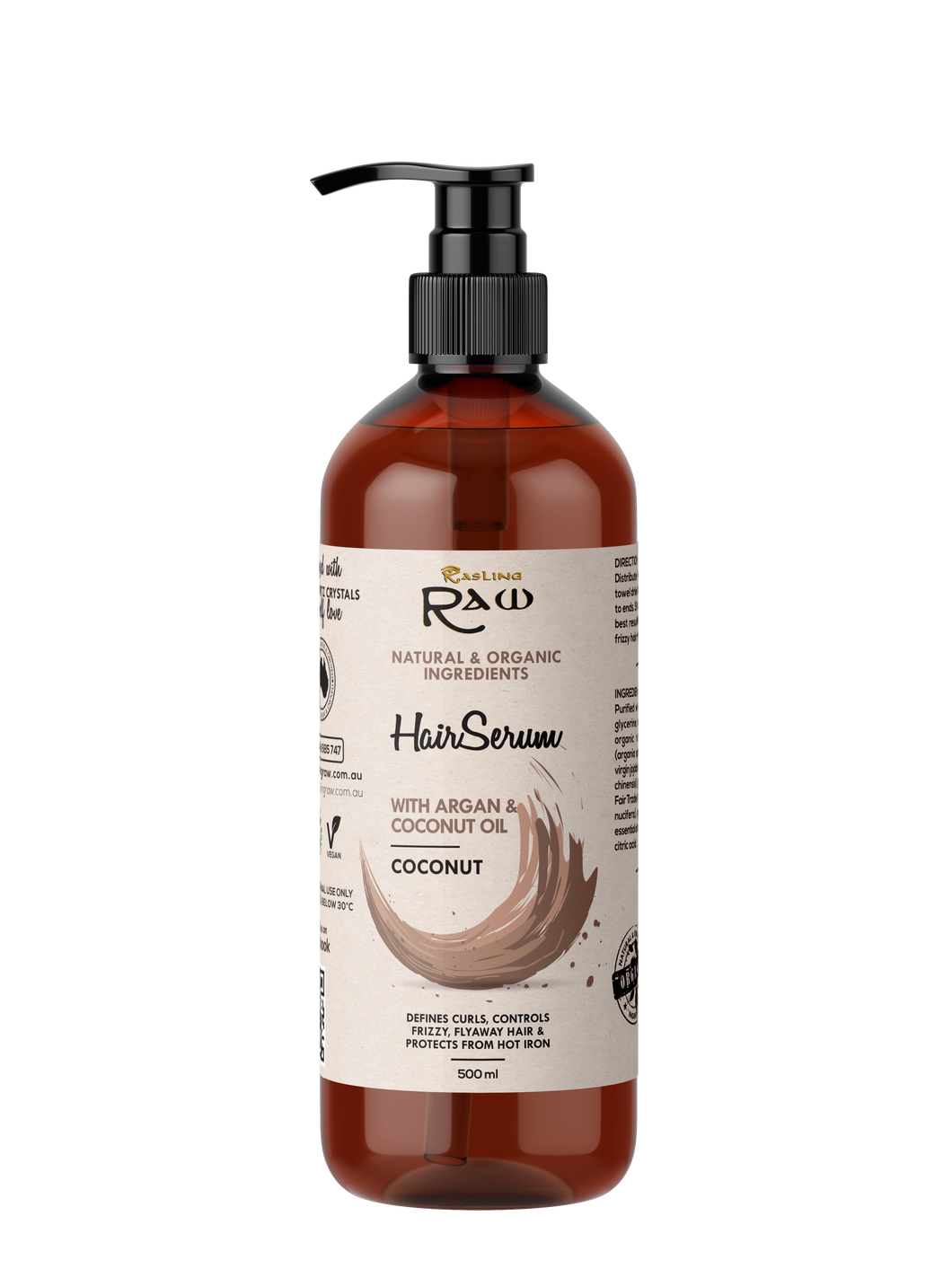 Coconut Hair Serum with Argan and Coconut Oil 500ml