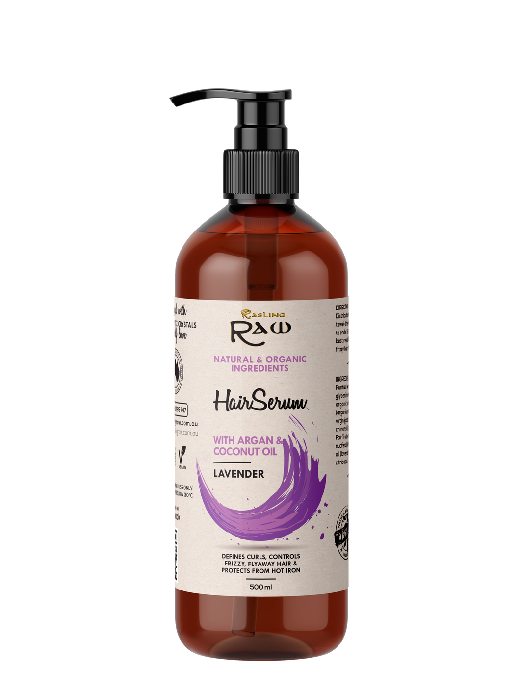 Lavender Hair Serum with Argan and Coconut Oil 500ml
