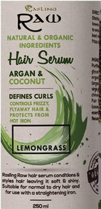 Lemongrass Hair Serum with Argan and Coconut Oil 250ml